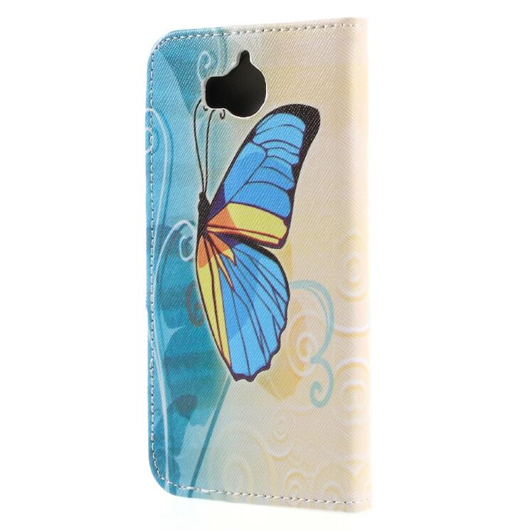 Чохол-книжка Deexe Color Wallet для Huawei Y5 2017 - Blue Butterfly: фото 2 з 4