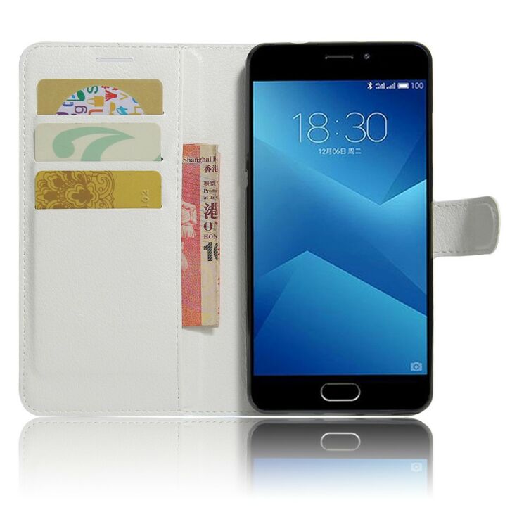 Чехол-книжка Deexe Wallet Style для Meizu M5 Note - White: фото 5 из 6