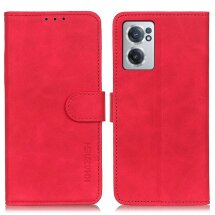 Чохол-книжка KHAZNEH Retro Wallet для OnePlus Nord CE 2 - Red: фото 1 з 11