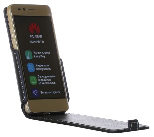 Чехол RED POINT Flip для Huawei Y3 II - Black: фото 5 из 5
