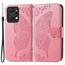 Чехол UniCase Butterfly Pattern для Honor X7a - Pink: фото 1 из 9