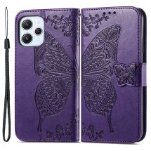 Чохол UniCase Butterfly Pattern для Xiaomi Redmi 12 - Purple: фото 1 з 9