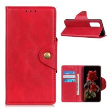 Чехол UniCase Vintage Wallet для OnePlus 9 - Red: фото 1 из 13