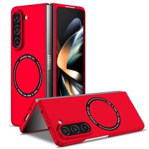 Пластиковий чохол Deexe Magnetic Shell для Samsung Galaxy Fold 5 - Red: фото 1 з 9