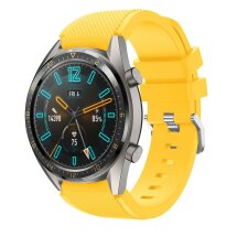 Ремінець UniCase Twill Texture для годинників з шириною кріплення 22 мм - Yellow: фото 1 з 5