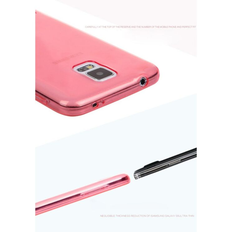 Силиконовая накладка Leiers Thin Ice Series для Samsung Galaxy S5 (G900) - Red: фото 7 з 7