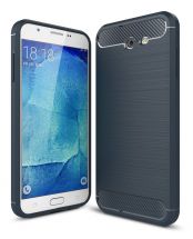 Силиконовый чехол UniCase Carbon для Samsung Galaxy J7 2017 (J720) - Dark Blue: фото 1 из 8