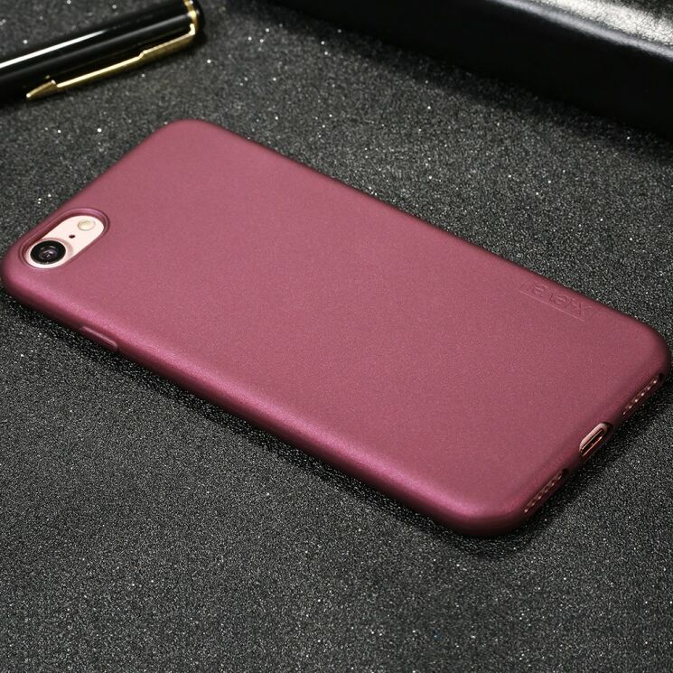 Силіконовий (TPU) чохол X-LEVEL Matte для iPhone 7 / iPhone 8 - Wine Red: фото 2 з 15