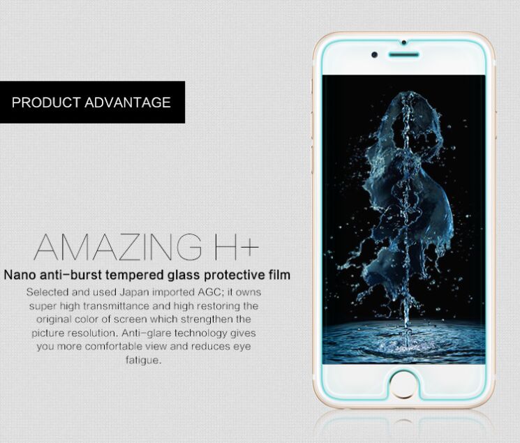 Защитное стекло NILLKIN Amazing H+ для iPhone 6/6s: фото 3 из 14
