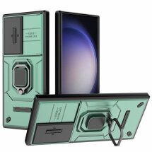 Защитный чехол Deexe Stellar Shield для Samsung Galaxy S23 Ultra (S918) - Green: фото 1 из 8