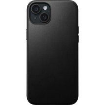 Захисний чохол Nomad Modern Leather Case для Apple iPhone 15 Plus - Black: фото 1 з 17