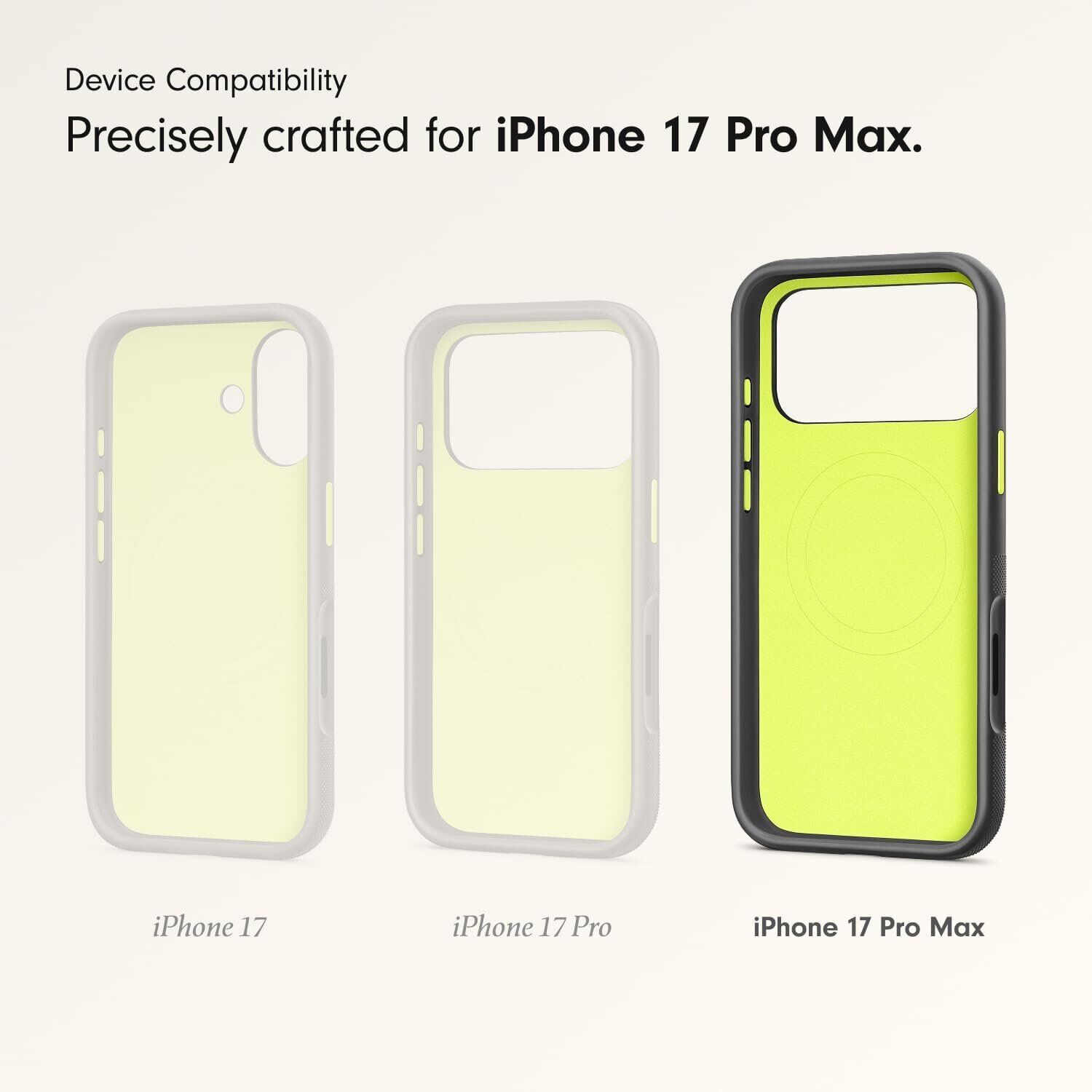 Чехол Beats Rugged Case with MagSafe and Camera Control для iPhone 17 Pro Max (MGJ84) - Everest Black. Фото 3 Чехол Beats Rugged Case with MagSafe and Camera Control для iPhone 17 Pro Max (MGJ84) - Everest Black (402870B). Фото 3 из 6