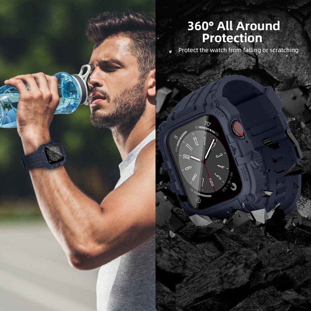 Ремінець Deexe Rugged Strap для Apple Watch 45 mm (7 / 8 / 9 Series) - Blue. Фото 9 Ремінець Deexe Rugged Strap для Apple Watch 45 mm (7 / 8 / 9 Series) - Blue (304707L). Фото 9 з 10