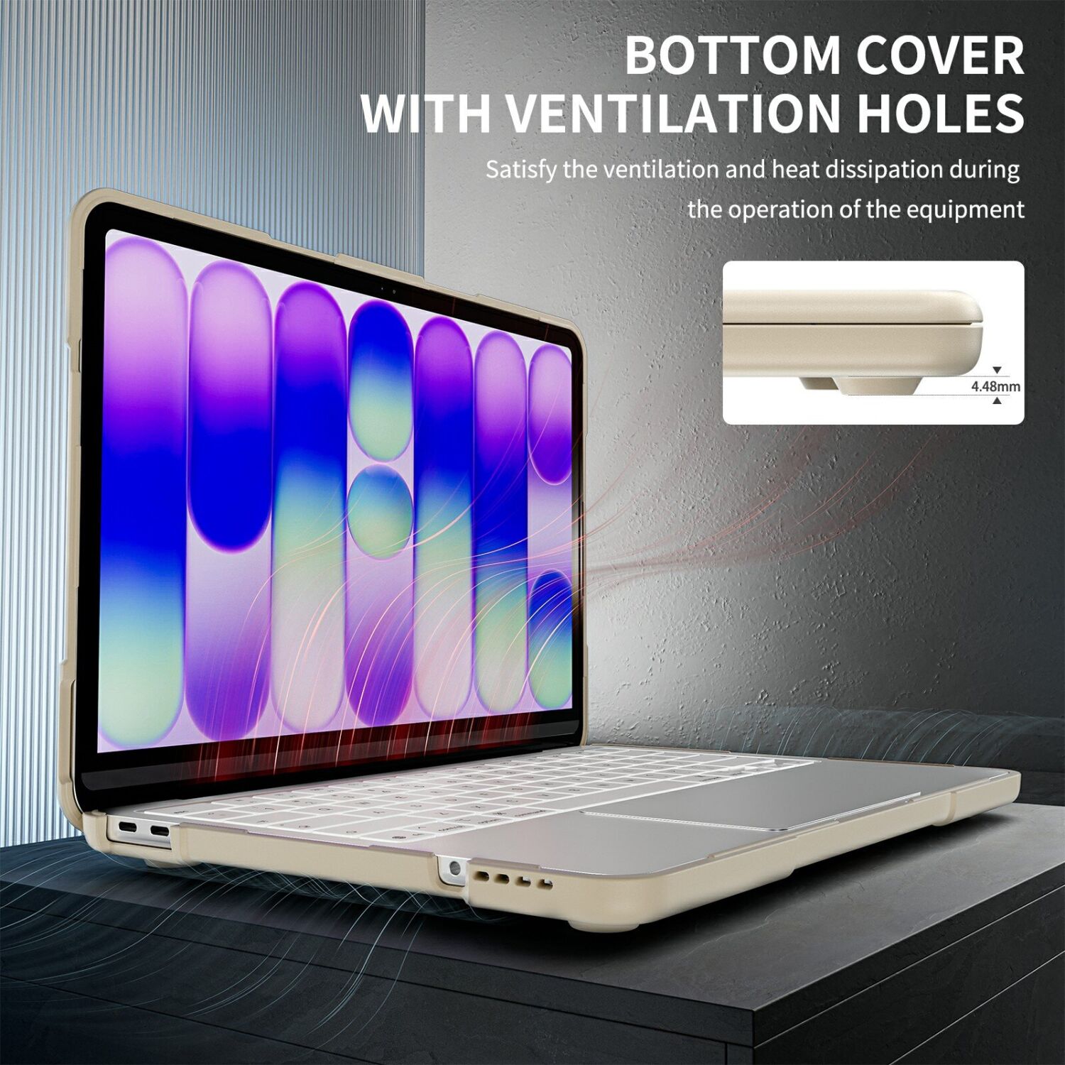 Защитная накладка Deexe Stand Shell для Apple MacBook Neo (2026) - Blue. Фото 11 Защитная накладка Deexe Stand Shell для Apple MacBook Neo (2026) - Blue (236705L). Фото 11 из 16