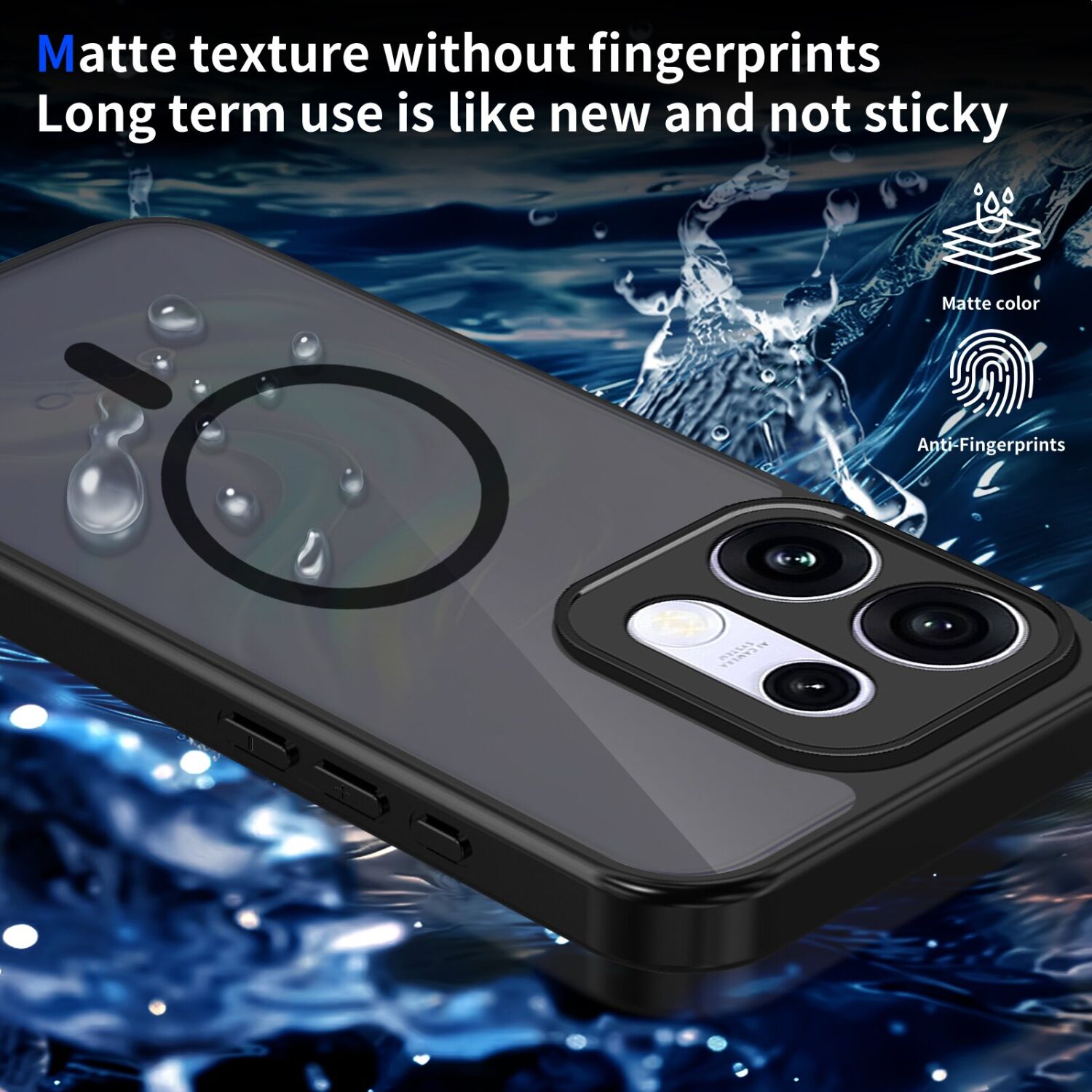Захисний чохол Deexe Matte Skin with MagSafe для OPPO Reno 16 / 16 Pro - Translucent. Фото 6 Захисний чохол Deexe Matte Skin with MagSafe для OPPO Reno 16 / 16 Pro - Translucent (413246T). Фото 6 з 8