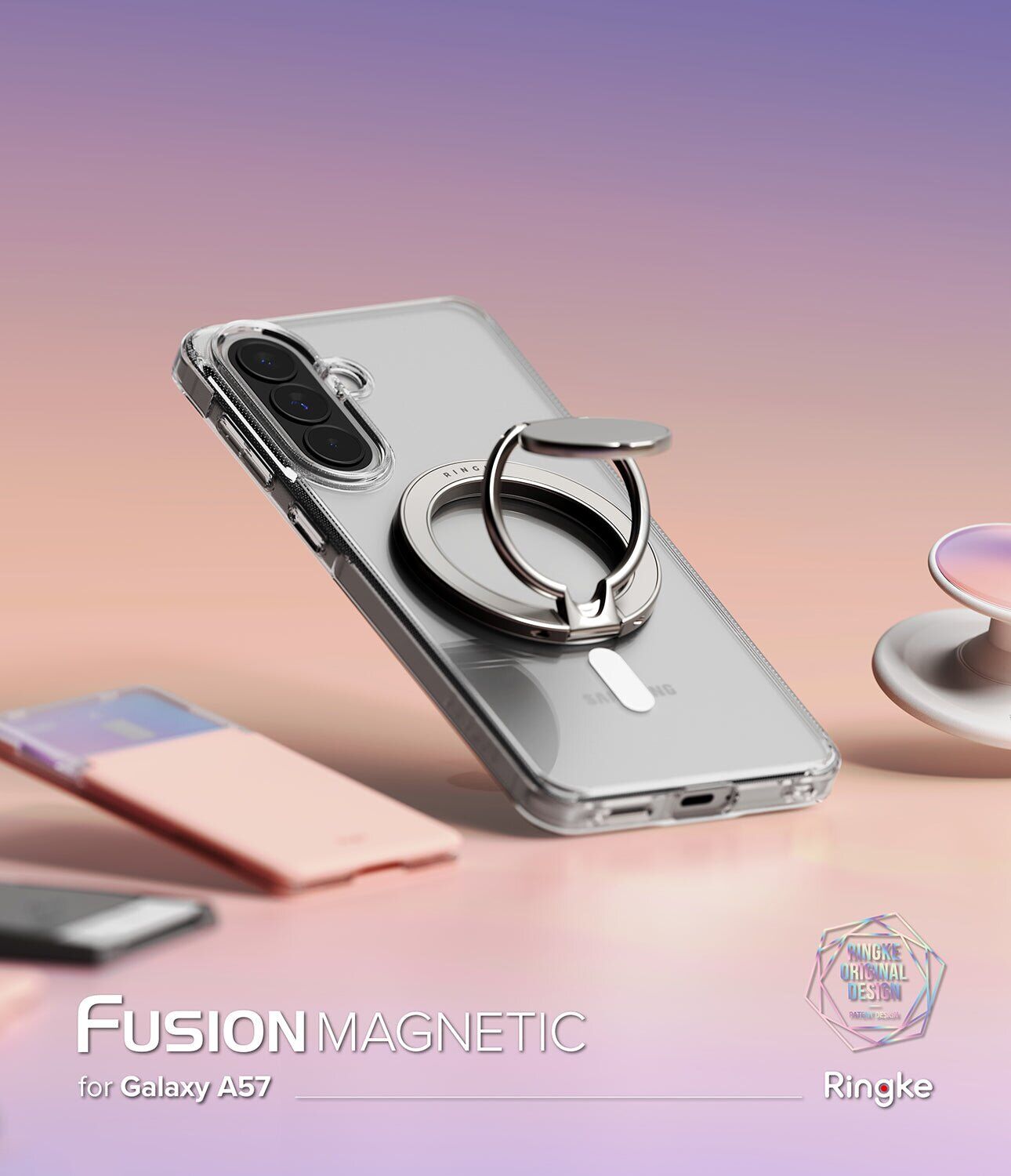 Захисний чохол Ringke Fusion Magnetic для Samsung Galaxy A57 (A576) 8800328817944 - Clear. Фото 2 Захисний чохол Ringke Fusion Magnetic для Samsung Galaxy A57 (A576) 8800328817944 - Clear (409914C). Фото 2 з 15
