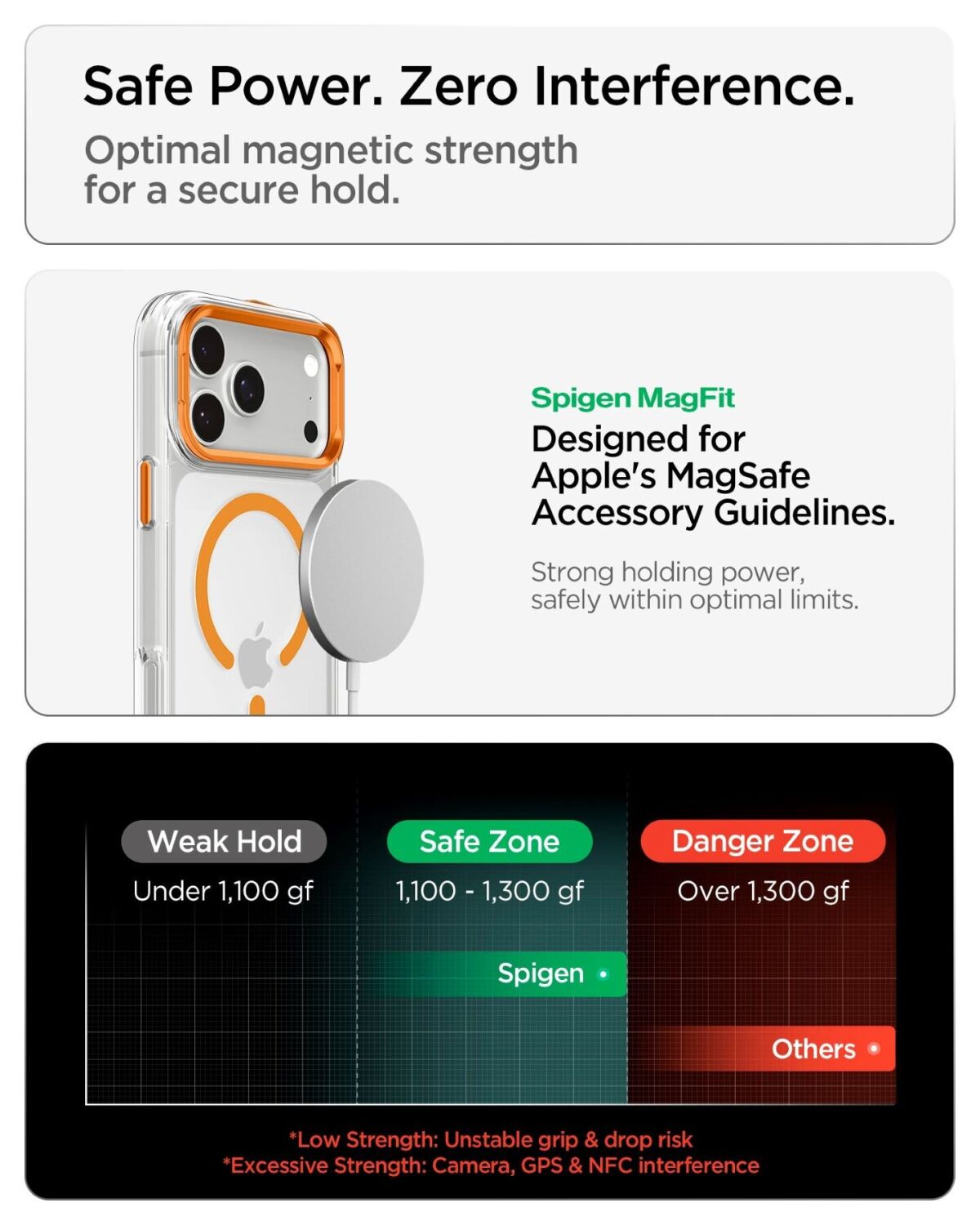 Защитный чехол Spigen Ultra Hybrid Optik S (MagFit) для iPhone 18 Pro Max / 17 Pro Max (ACS11908) - Clear / Silver. Фото 8 Защитный чехол Spigen Ultra Hybrid Optik S (MagFit) для iPhone 18 Pro Max / 17 Pro Max (ACS11908) - Clear / Silver (440309CS). Фото 8 из 11