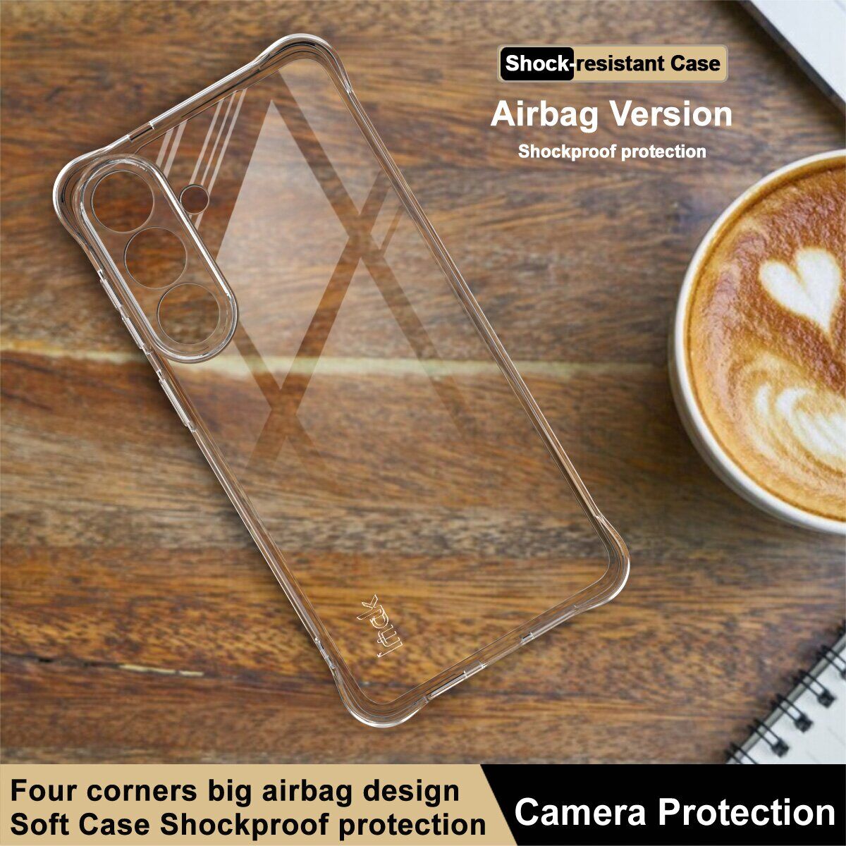 Чехол с усиленными углами IMAK Airbag MAX Case для Samsung Galaxy S26 Plus - Transparent. Фото 3 Чехол с усиленными углами IMAK Airbag MAX Case для Samsung Galaxy S26 Plus - Transparent (404366T). Фото 3 из 7