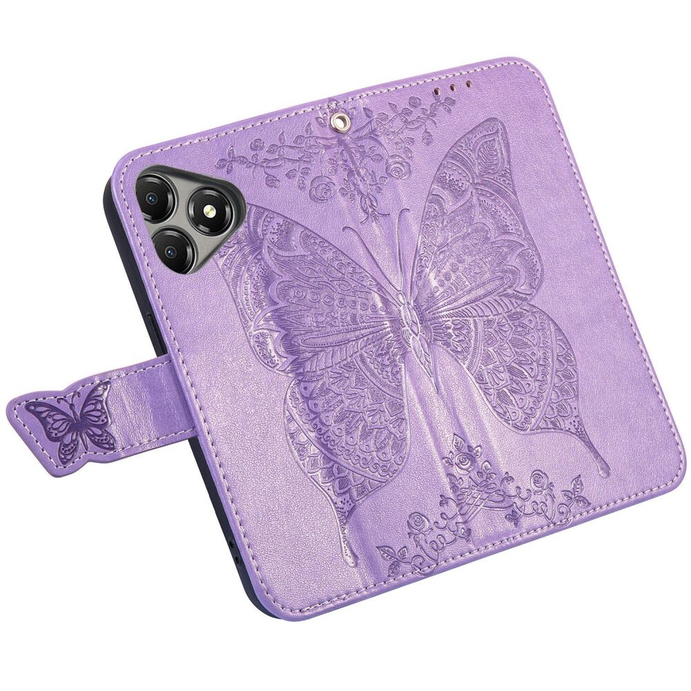 Чехол UniCase Butterfly Pattern для ZTE Blade A36 - Light Purple