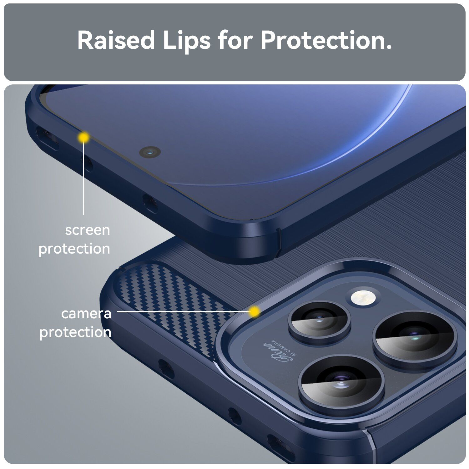 Силиконовый (TPU) чехол UniCase Carbon для OPPO Reno 15 - Black. Фото 7 Силиконовый (TPU) чехол UniCase Carbon для OPPO Reno 15 - Black (405715B). Фото 7 из 8