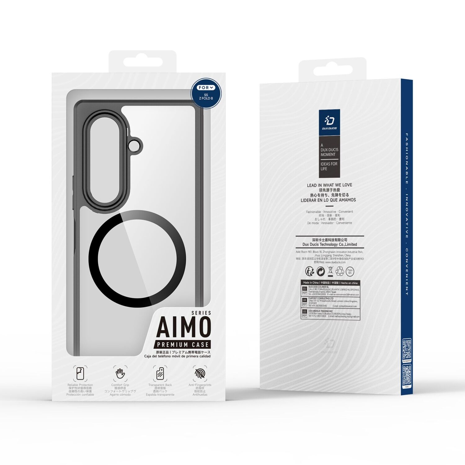 Защитный чехол DUX DUCIS Aimo Series Magnetic (FF) Samsung Galaxy Fold 8 Ultra - Black. Фото 10 Защитный чехол DUX DUCIS Aimo Series Magnetic (FF) Samsung Galaxy Fold 8 Ultra - Black (424044B). Фото 10 из 11