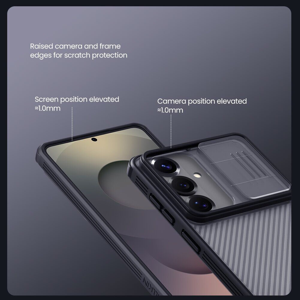 Захисний чохол NILLKIN CamShield Pro (Clear Version) для Samsung Galaxy A37 (A376) - Black. Фото 11 Захисний чохол NILLKIN CamShield Pro (Clear Version) для Samsung Galaxy A37 (A376) - Black (406022B). Фото 11 з 17