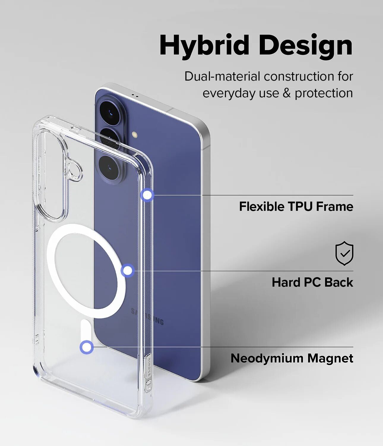 Защитный чехол Ringke Fusion Magnetic для Samsung Galaxy S26 FE (8800380463684) - Clear. Фото 14 Защитный чехол Ringke Fusion Magnetic для Samsung Galaxy S26 FE (8800380463684) - Clear (412756C). Фото 14 из 20