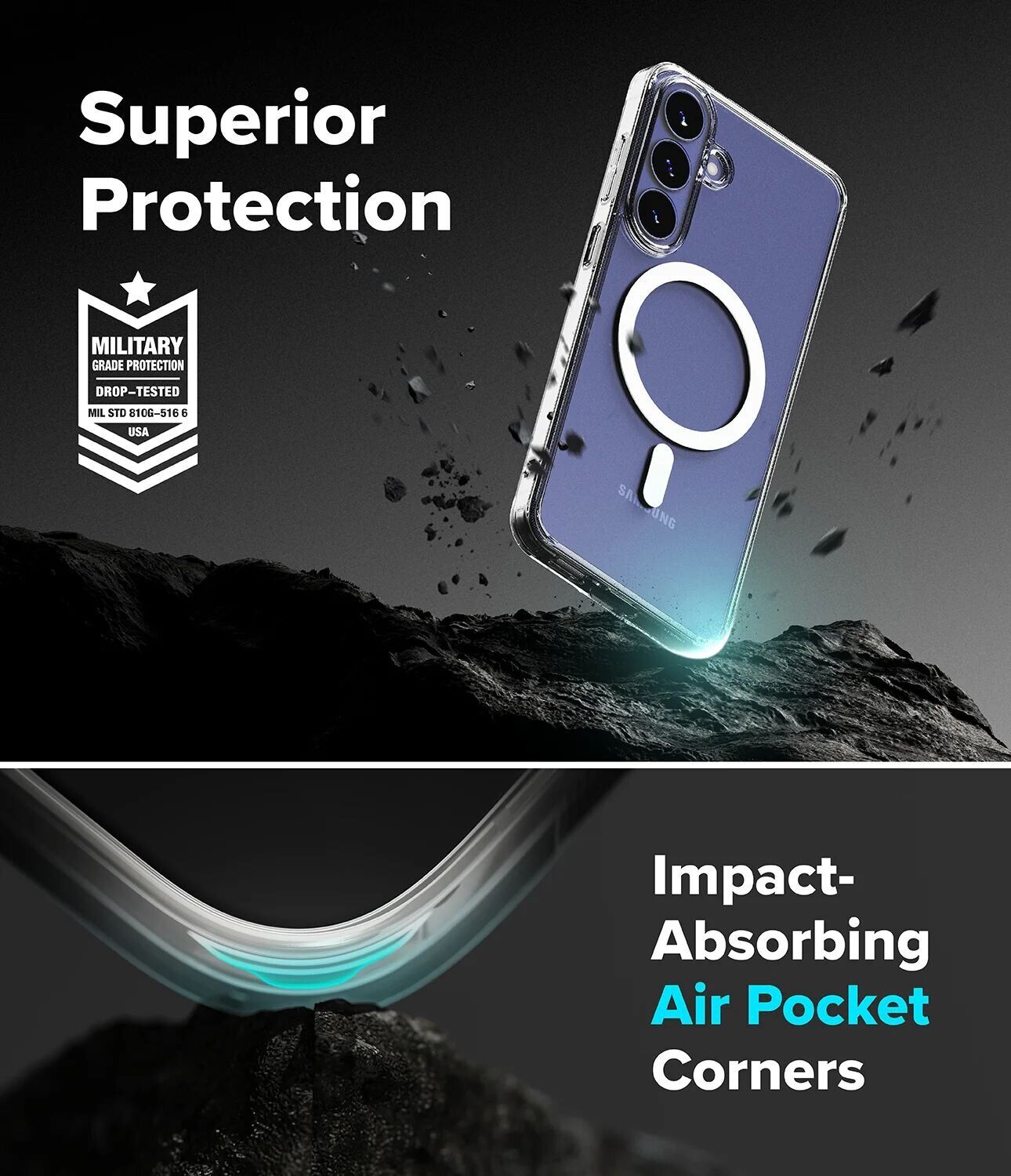 Защитный чехол Ringke Fusion Magnetic для Samsung Galaxy S26 FE (8800380463684) - Clear. Фото 12 Защитный чехол Ringke Fusion Magnetic для Samsung Galaxy S26 FE (8800380463684) - Clear (412756C). Фото 12 из 20