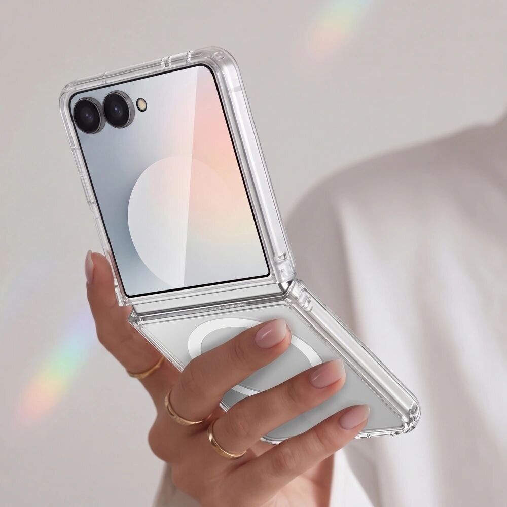 Защитный чехол Tech-Protect FlexAir Hybrid MagSafe (FF) для Samsung Galaxy Flip 8 - Clear. Фото 3 Защитный чехол Tech-Protect FlexAir Hybrid MagSafe (FF) для Samsung Galaxy Flip 8 - Clear (423545C). Фото 3 из 5