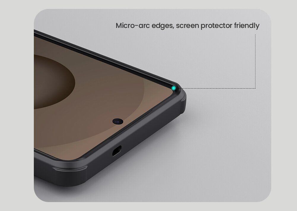 Захисний (PC+TPU) чохол NILLKIN Frosted Shield Pro для Samsung Galaxy S26 - Black. Фото 15 Захисний (PC+TPU) чохол NILLKIN Frosted Shield Pro для Samsung Galaxy S26 - Black (404229B). Фото 15 з 18