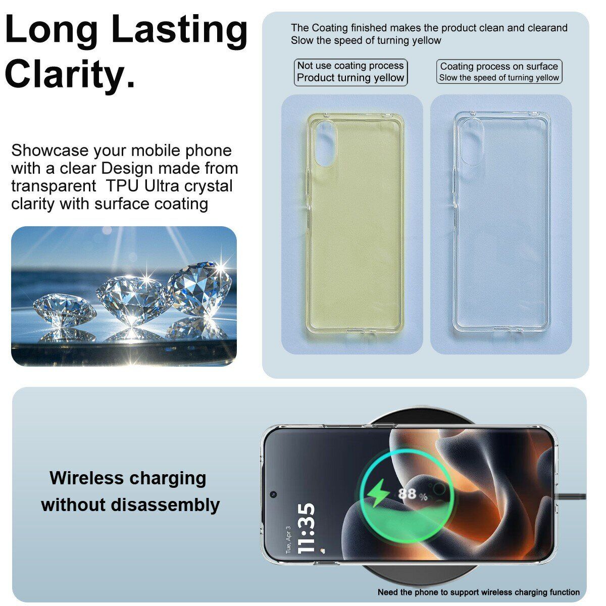 Силіконовий чохол IMAK UX-10 Series для Motorola Edge 70 Pro - Transparent. Фото 7 Силіконовий чохол IMAK UX-10 Series для Motorola Edge 70 Pro - Transparent (412022T). Фото 7 з 9