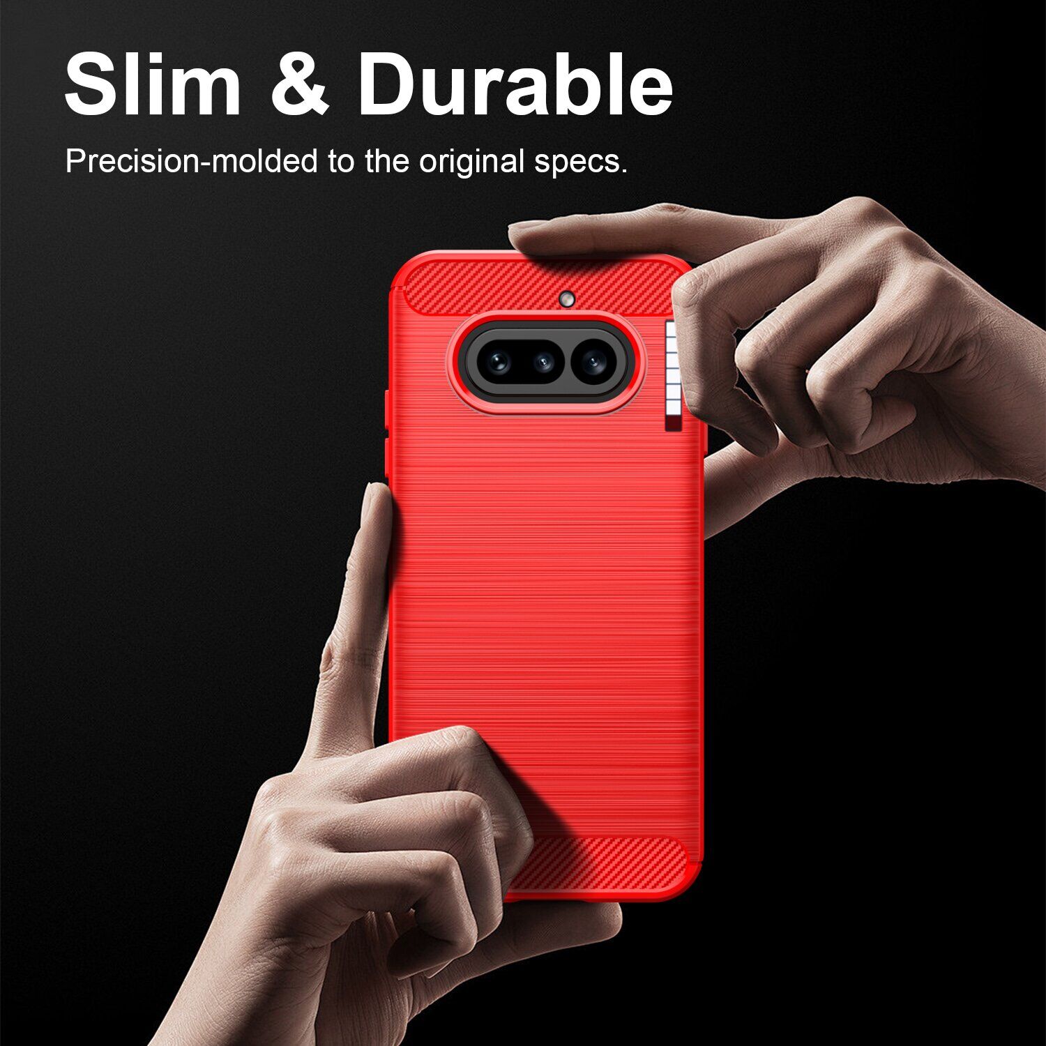 Силіконовий (TPU) чохол UniCase Carbon для Nothing Phone (4a) - Black. Фото 7 Силіконовий (TPU) чохол UniCase Carbon для Nothing Phone (4a) - Black (411311B). Фото 7 з 9