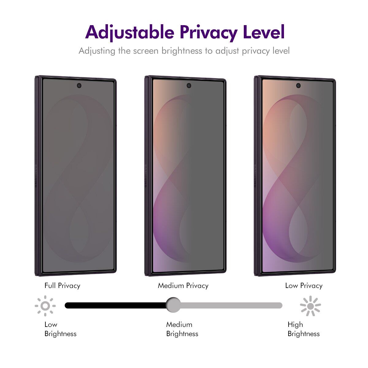 Защитное стекло HAT PRINCE Anti-Spy для Samsung Galaxy Fold 8 Ultra - Black. Фото 4 Защитное стекло HAT PRINCE Anti-Spy для Samsung Galaxy Fold 8 Ultra - Black (424086B). Фото 4 из 7