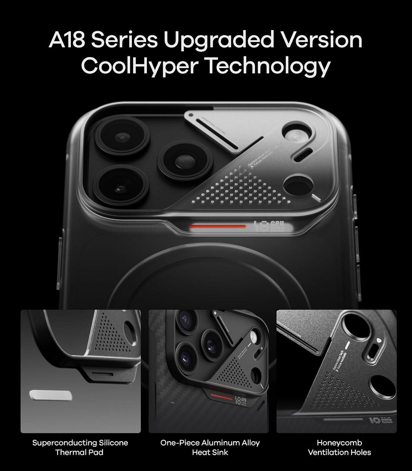 Защитный чехол AULUMU Ultra-Slim Aramid Fiber Case для iPhone 18 Pro Max / 17 Pro Max - Black. Фото 11 Защитный чехол AULUMU Ultra-Slim Aramid Fiber Case для iPhone 18 Pro Max / 17 Pro Max - Black (423927B). Фото 11 из 13