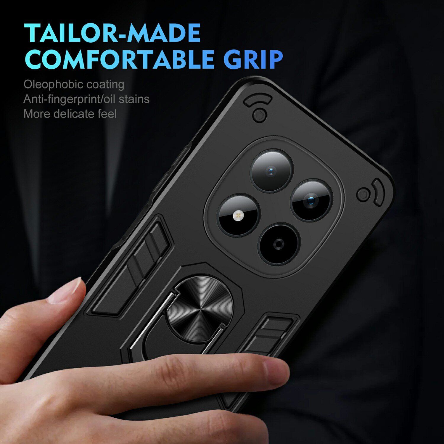 Защитный чехол Deexe Hybrid Shell для Xiaomi Redmi Note 15 Pro 5G - Blue. Фото 5 Защитный чехол Deexe Hybrid Shell для Xiaomi Redmi Note 15 Pro 5G - Blue (405024L). Фото 5 з 7