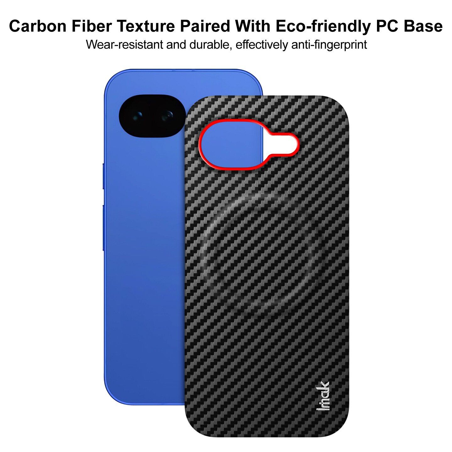 Защитный чехол IMAK Carbon Guard with MagSafe для Google Pixel 10a - Carbon Fiber. Фото 7 Защитный чехол IMAK Carbon Guard with MagSafe для Google Pixel 10a - Carbon Fiber (407367C). Фото 7 из 9