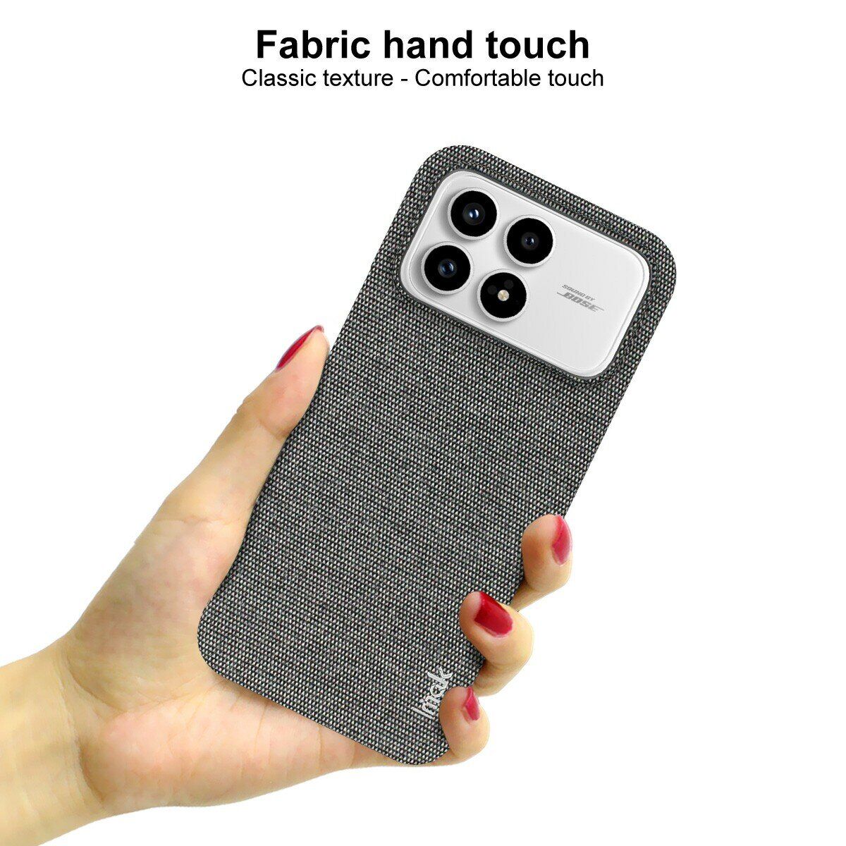 Захисний чохол IMAK Fabric Case для Xiaomi Poco F8 Pro - Black. Фото 5 Захисний чохол IMAK Fabric Case для Xiaomi Poco F8 Pro - Black (403538B). Фото 5 з 7