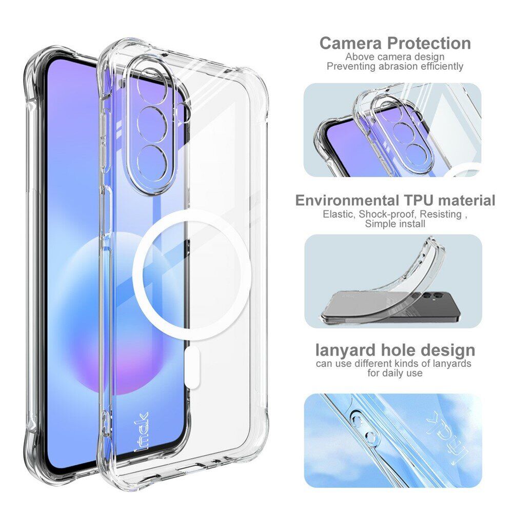 Защитный чехол IMAK Space Shield MagSafe для Samsung Galaxy A27 (A276) - Transparent. Фото 8 Защитный чехол IMAK Space Shield MagSafe для Samsung Galaxy A27 (A276) - Transparent (408620T). Фото 8 из 11