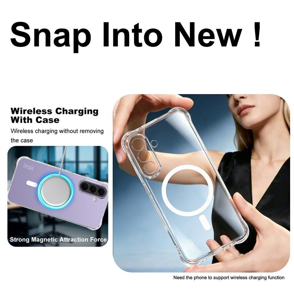 Защитный чехол IMAK Space Shield MagSafe для Samsung Galaxy A27 (A276) - Transparent. Фото 6 Защитный чехол IMAK Space Shield MagSafe для Samsung Galaxy A27 (A276) - Transparent (408620T). Фото 6 из 11