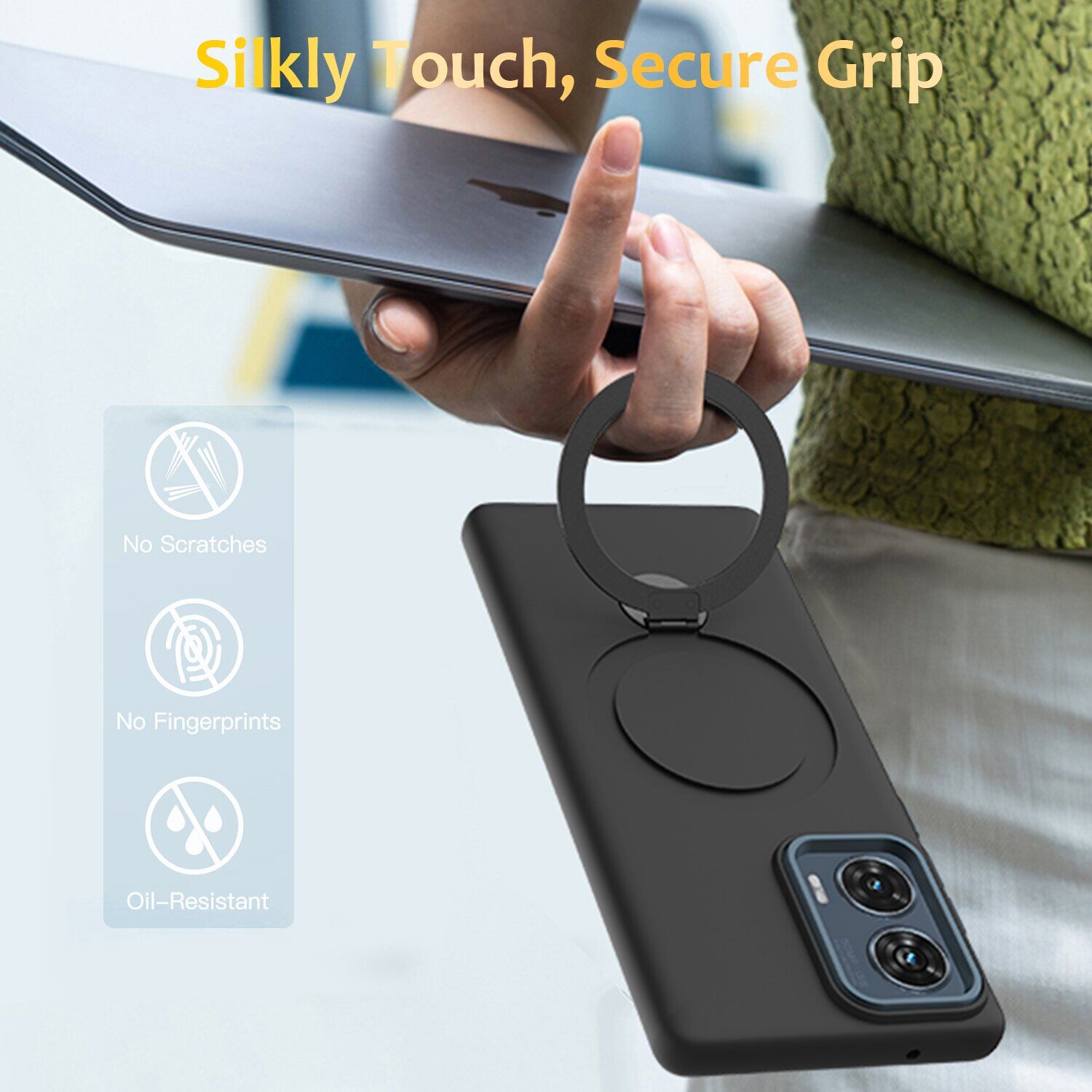 Защитный чехол Reframe Draco Casе для Motorola Edge 50 Fusion - Black. Фото 3 Защитный чехол Reframe Draco Casе для Motorola Edge 50 Fusion - Black (354260B). Фото 3 из 8