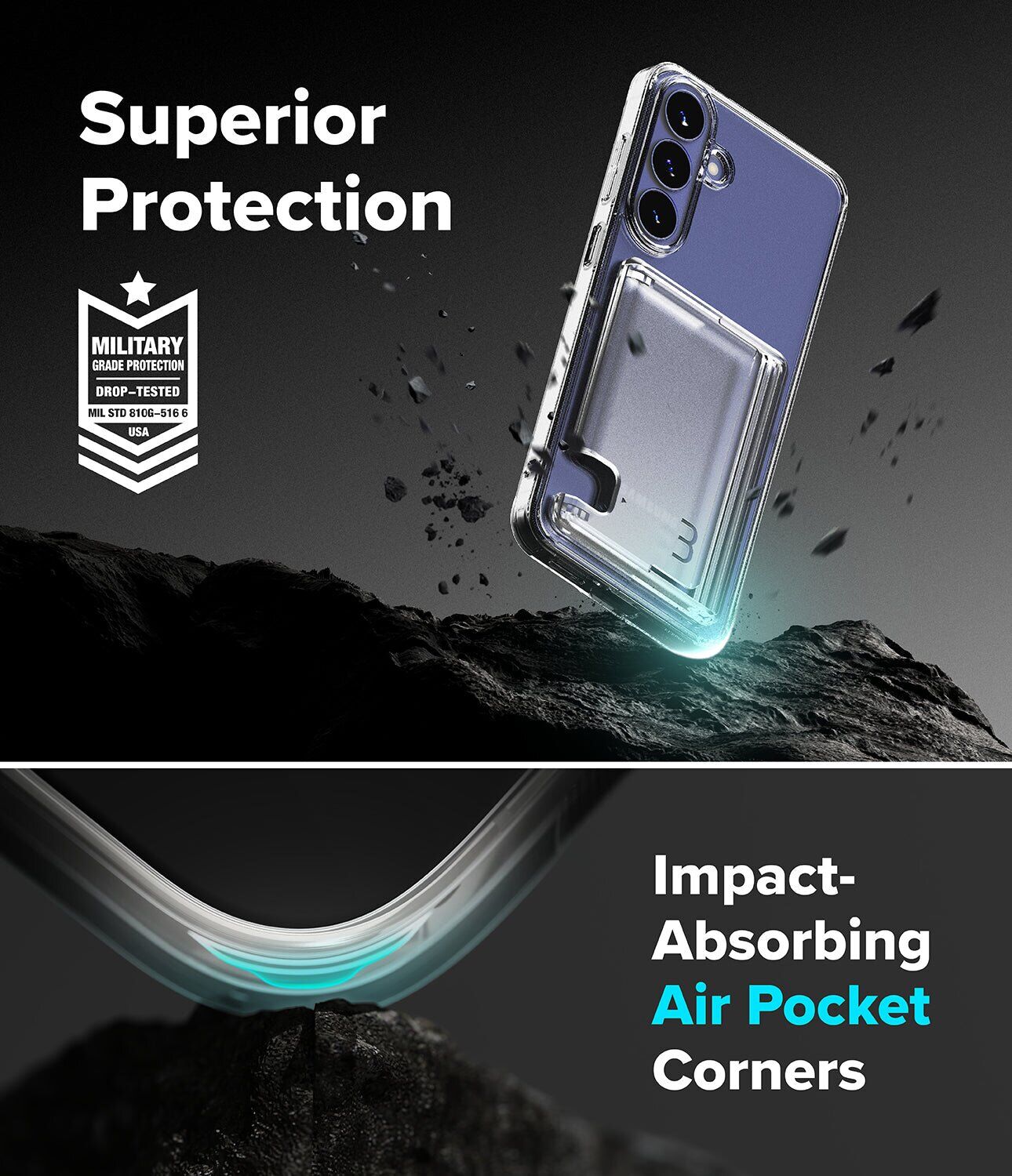 Защитный чехол Ringke Fusion Card для Samsung Galaxy S26 FE (8800380463714) - Clear. Фото 15 Защитный чехол Ringke Fusion Card для Samsung Galaxy S26 FE (8800380463714) - Clear (412757C). Фото 15 из 18