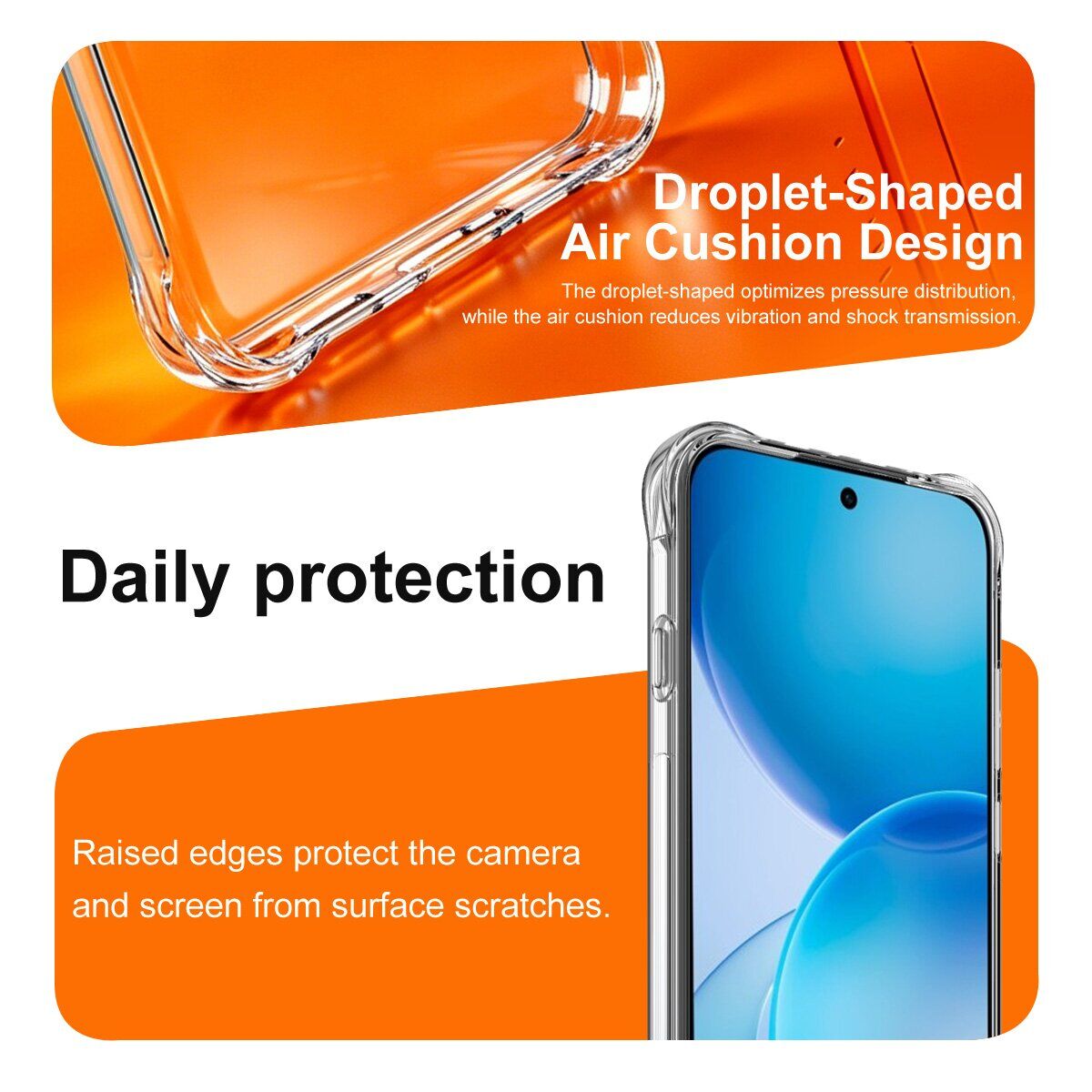 Чехол с усиленными углами IMAK Airbag MAX Case для OPPO Reno 16 F/FS - Transparent. Фото 7 Чехол с усиленными углами IMAK Airbag MAX Case для OPPO Reno 16 F/FS - Transparent (413408T). Фото 7 из 10