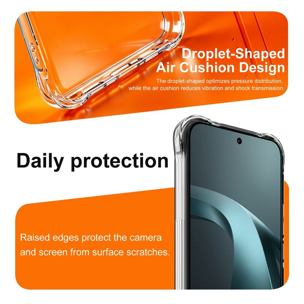 Чохол з посиленими кутами IMAK Airbag MAX Case для Xiaomi 17T Pro - Transparent. Фото 6 Чохол з посиленими кутами IMAK Airbag MAX Case для Xiaomi 17T Pro - Transparent (422333T). Фото 6 з 9