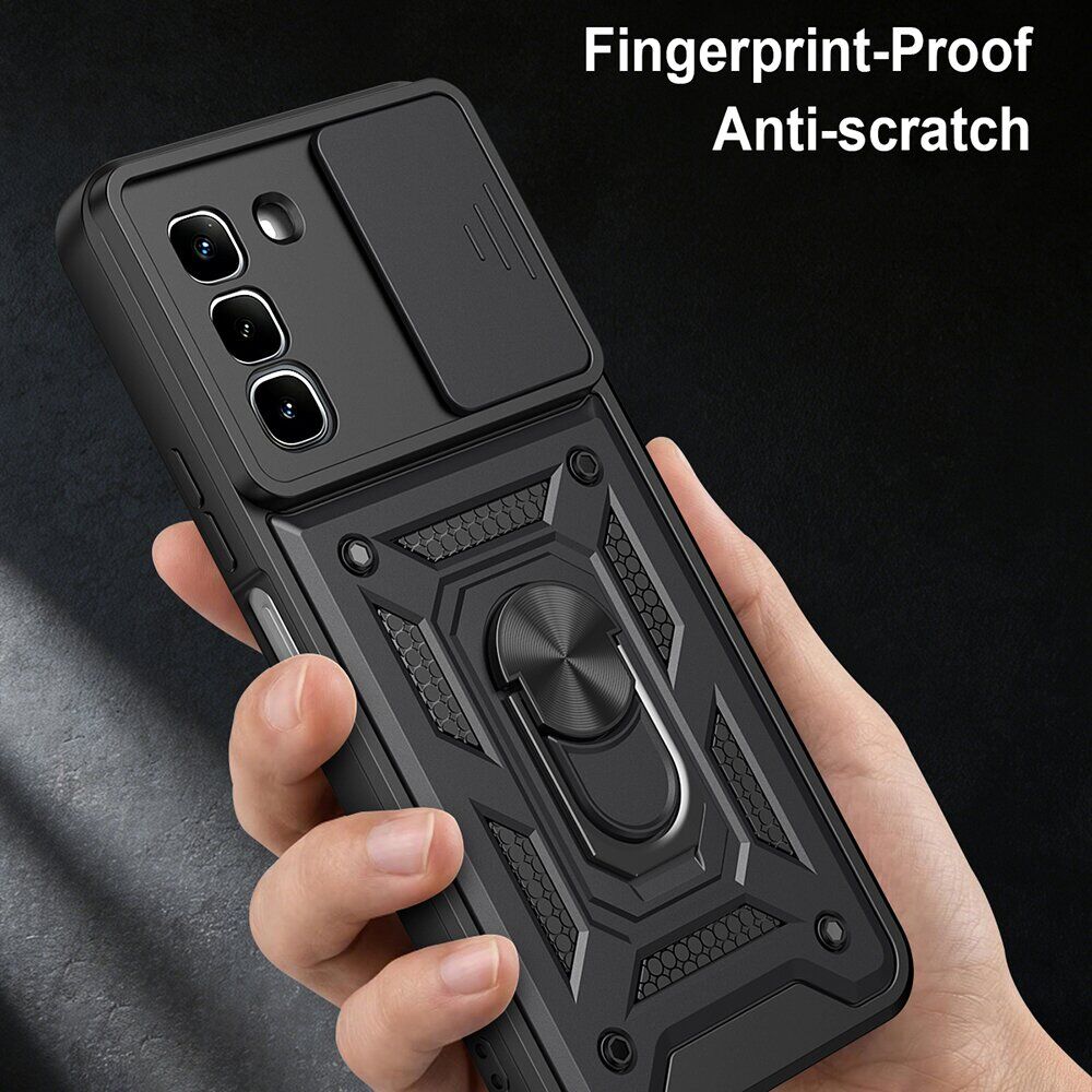 Чехол с защитой камеры Deexe Armor Shield для Infinix Hot 70 - Black. Фото 7 Чехол с защитой камеры Deexe Armor Shield для Infinix Hot 70 - Black (422002B). Фото 7 из 9