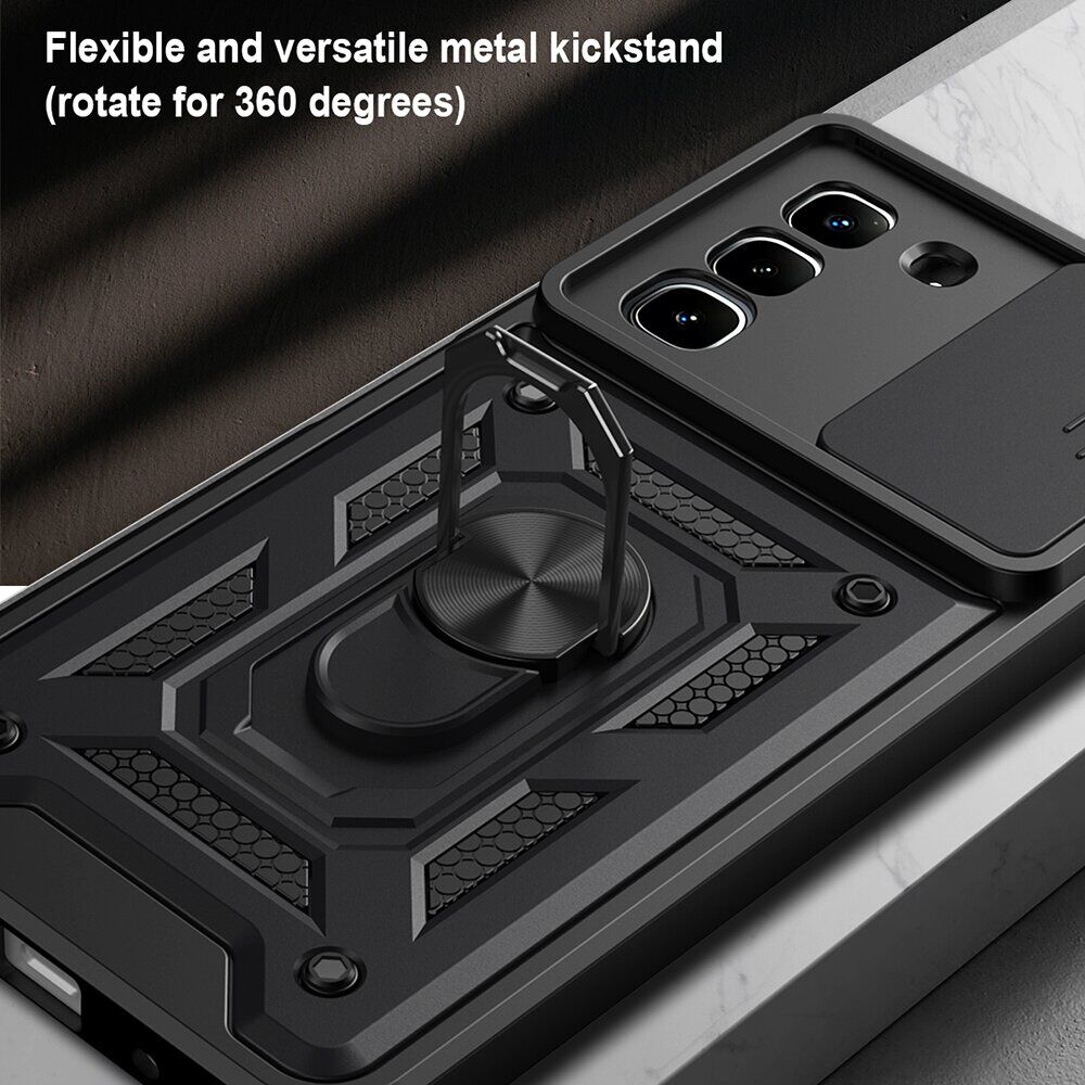 Чехол с защитой камеры Deexe Armor Shield для Infinix Hot 70 - Black. Фото 8 Чехол с защитой камеры Deexe Armor Shield для Infinix Hot 70 - Black (422002B). Фото 8 из 9