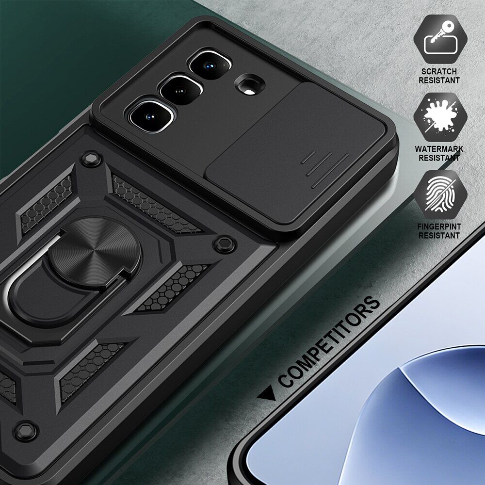 Чехол с защитой камеры Deexe Armor Shield для Infinix Hot 70 - Black. Фото 6 Чехол с защитой камеры Deexe Armor Shield для Infinix Hot 70 - Black (422002B). Фото 6 из 9