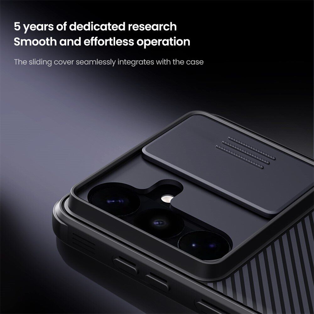 Чехол со шторкой для камеры NILLKIN CamShield Pro для Samsung Galaxy S26 FE - Black. Фото 13 Чехол со шторкой для камеры NILLKIN CamShield Pro для Samsung Galaxy S26 FE - Black (412725B). Фото 13 из 15