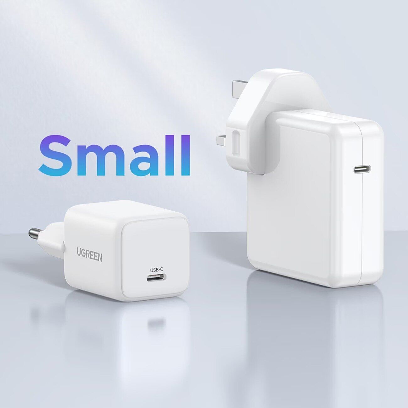 Сетевое зарядное устройство UGREEN X512 GaN 20W (Type-C) 55554 - White. Фото 4 Сетевое зарядное устройство UGREEN X512 GaN 20W (Type-C) 55554 - White (995631W). Фото 4 из 5