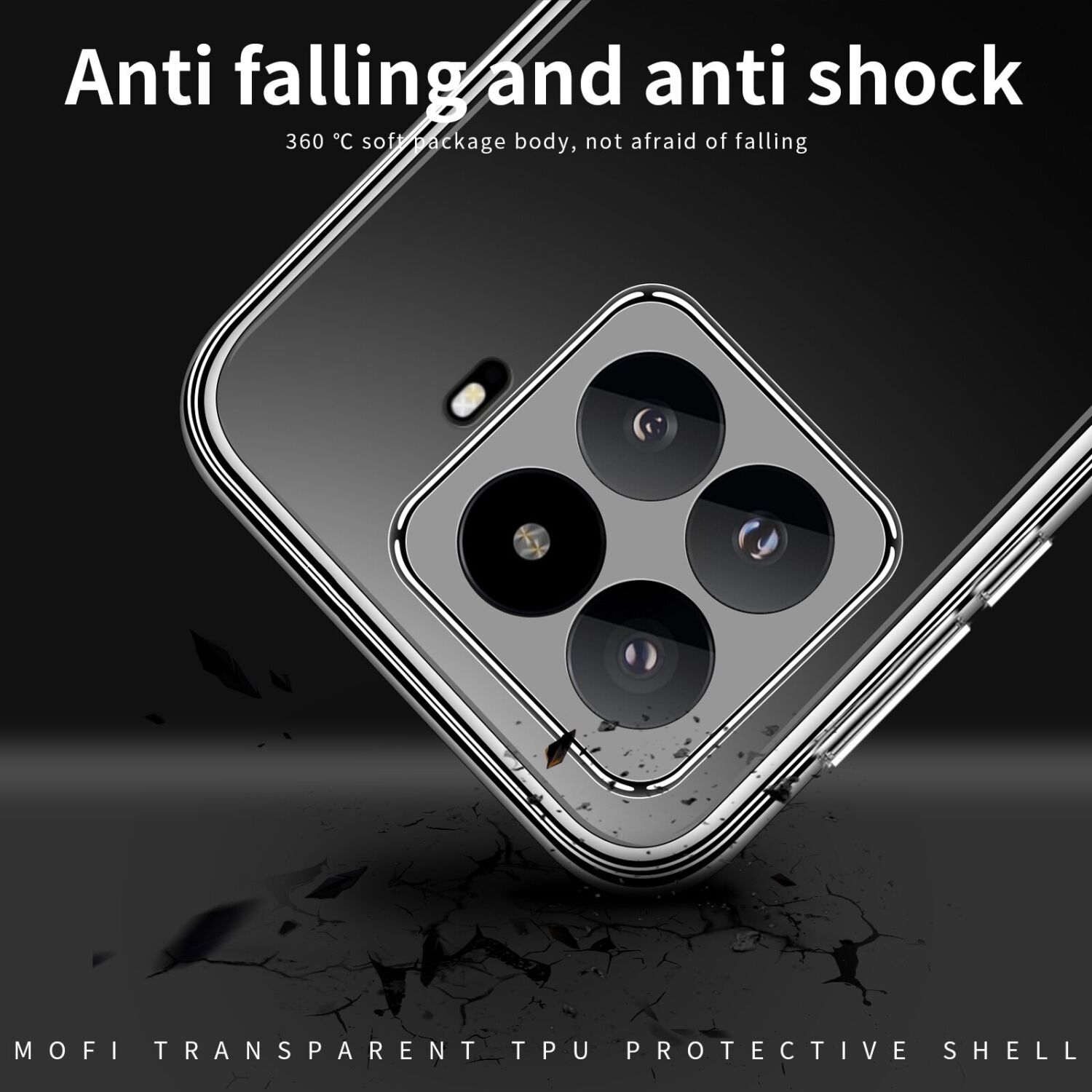 Силиконовый (TPU) чехол MOFI Thin Guard для Xiaomi 17T Pro - Transparent. Фото 8 Силиконовый (TPU) чехол MOFI Thin Guard для Xiaomi 17T Pro - Transparent (422340T). Фото 8 из 9