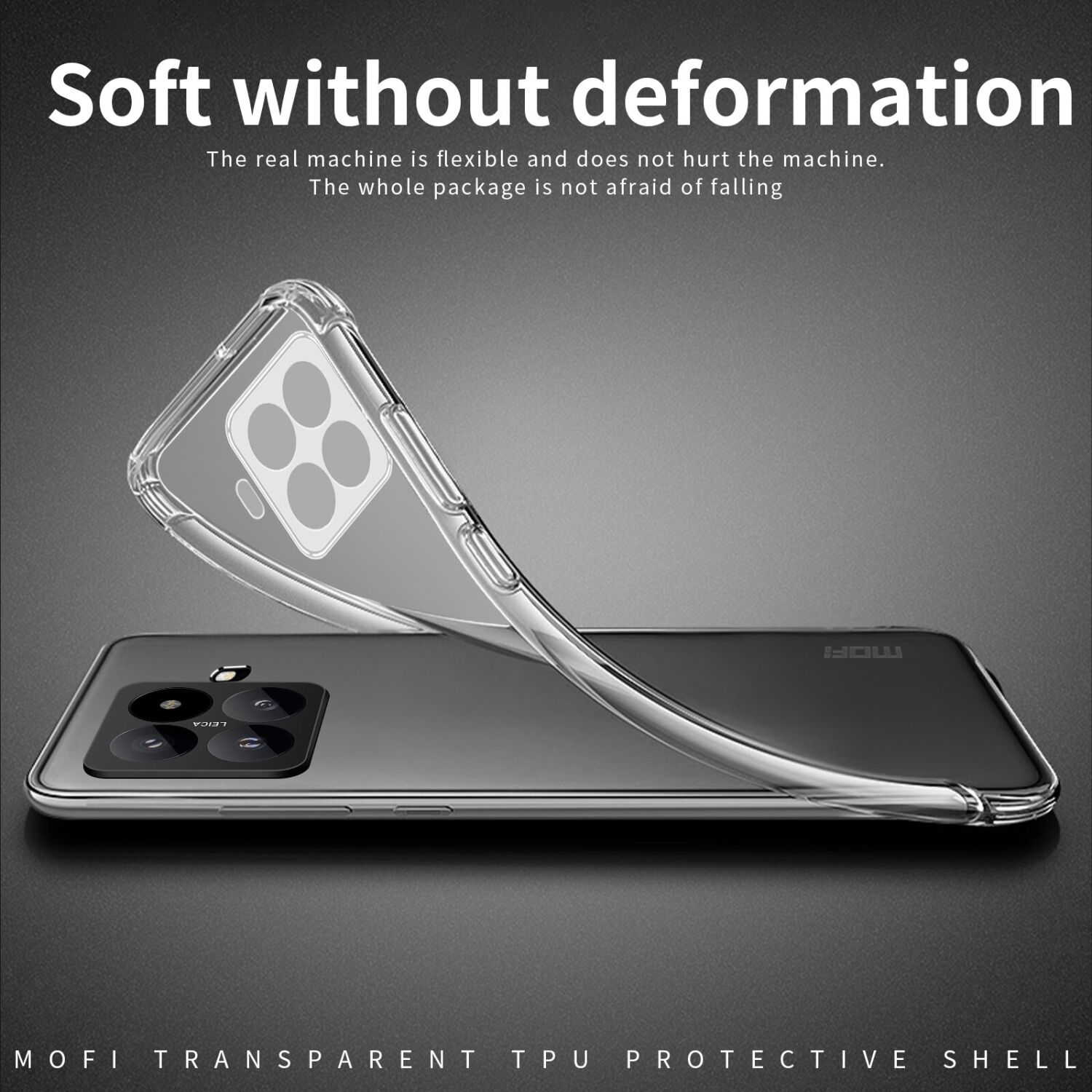Силиконовый (TPU) чехол MOFI Thin Guard для Xiaomi 17T Pro - Transparent. Фото 3 Силиконовый (TPU) чехол MOFI Thin Guard для Xiaomi 17T Pro - Transparent (422340T). Фото 3 из 9